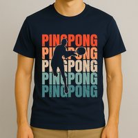 Cool Retro Text Silhouette Ping Pong Premium T-Shirt