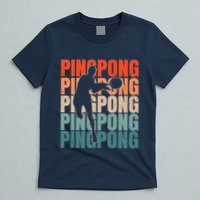Cool Retro Text Silhouette Ping Pong Premium T-Shirt