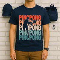 Cool Retro Text Silhouette Ping Pong Premium T-Shirt