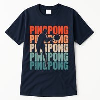 Cool Retro Text Silhouette Ping Pong Premium Tall T-Shirt