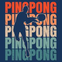 Cool Retro Text Silhouette Ping Pong Premium Bucket Hat