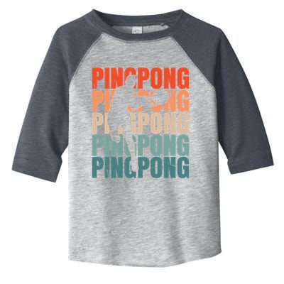Cool Retro Text Silhouette Ping Pong Premium Toddler Fine Jersey T-Shirt