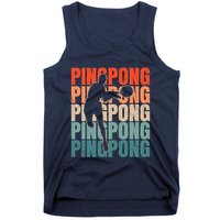 Cool Retro Text Silhouette Ping Pong Premium Tank Top