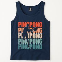 Cool Retro Text Silhouette Ping Pong Premium Tank Top