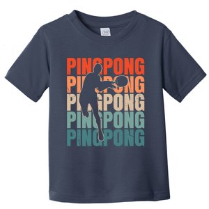 Cool Retro Text Silhouette Ping Pong Premium Toddler T-Shirt