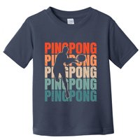 Cool Retro Text Silhouette Ping Pong Premium Toddler T-Shirt