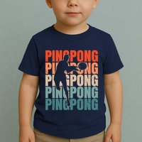 Cool Retro Text Silhouette Ping Pong Premium Toddler T-Shirt