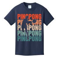 Cool Retro Text Silhouette Ping Pong Premium Kids T-Shirt