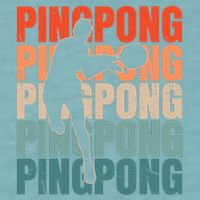 Cool Retro Text Silhouette Ping Pong Premium Sueded Cloud Jersey T-Shirt