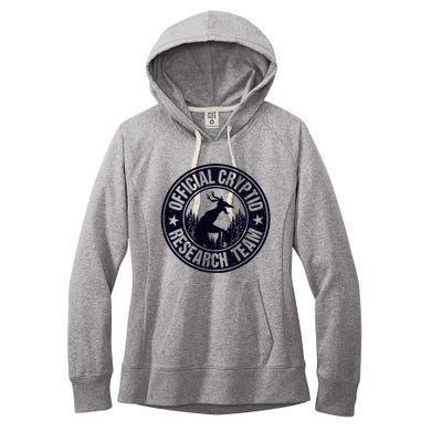 Cryptid Research Team Wendigo Retro Cryptozoology Women's Fleece Hoodie