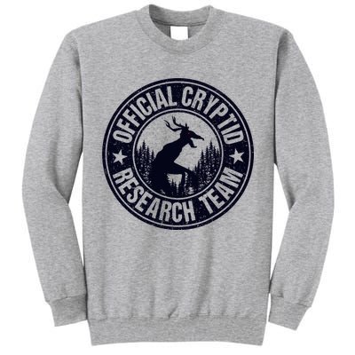 Cryptid Research Team Wendigo Retro Cryptozoology Tall Sweatshirt