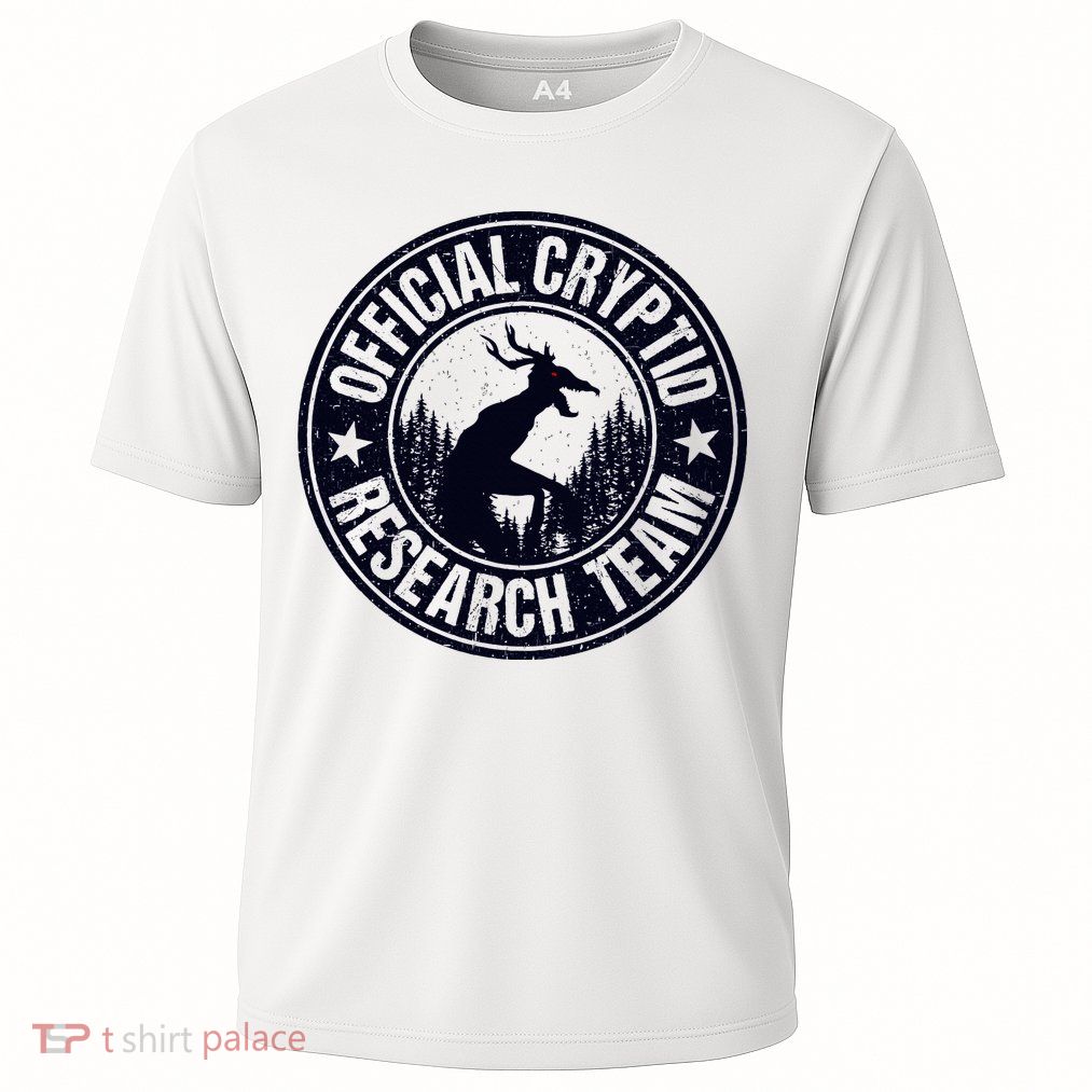Cryptid Research Team Wendigo Retro Cryptozoology Performance Shirt