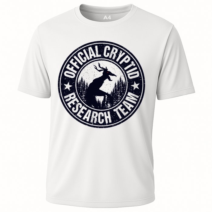 Cryptid Research Team Wendigo Retro Cryptozoology Cooling Performance Crew T-Shirt