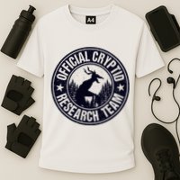 Cryptid Research Team Wendigo Retro Cryptozoology Cooling Performance Crew T-Shirt