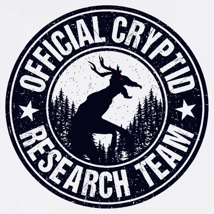 Cryptid Research Team Wendigo Retro Cryptozoology Cooling Performance Crew T-Shirt