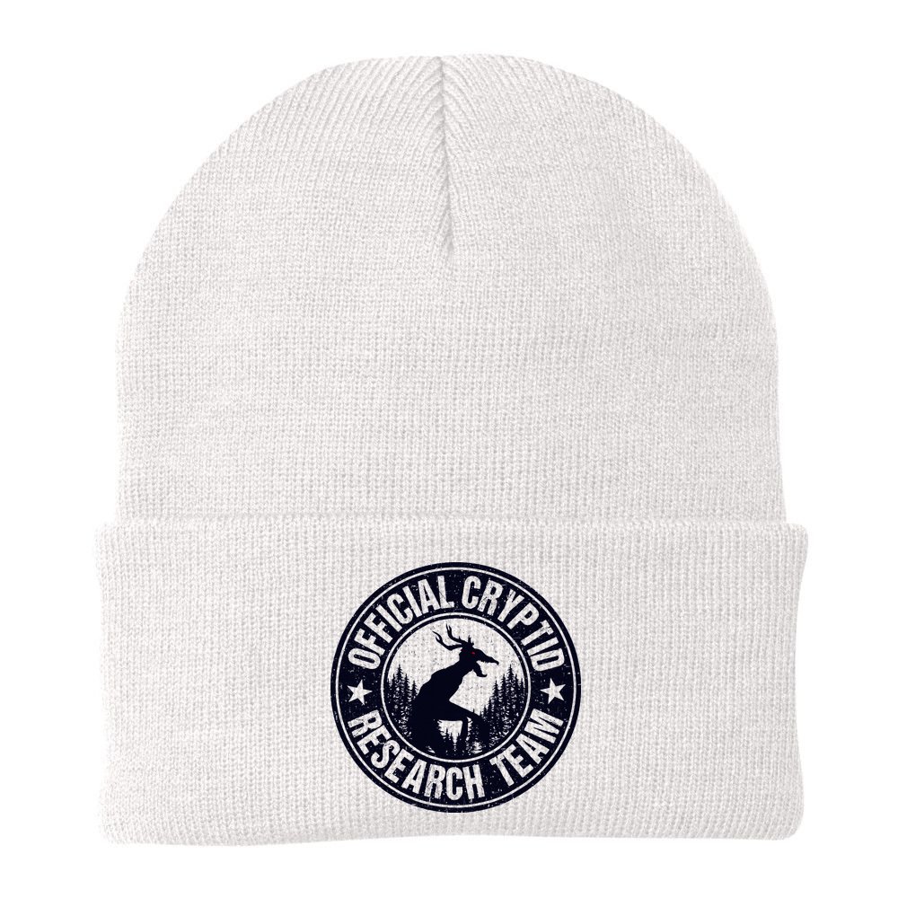 Cryptid Research Team Wendigo Retro Cryptozoology Beanie