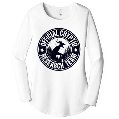 Cryptid Research Team Wendigo Retro Cryptozoology Women's Perfect Tri Tunic Long Sleeve Shirt