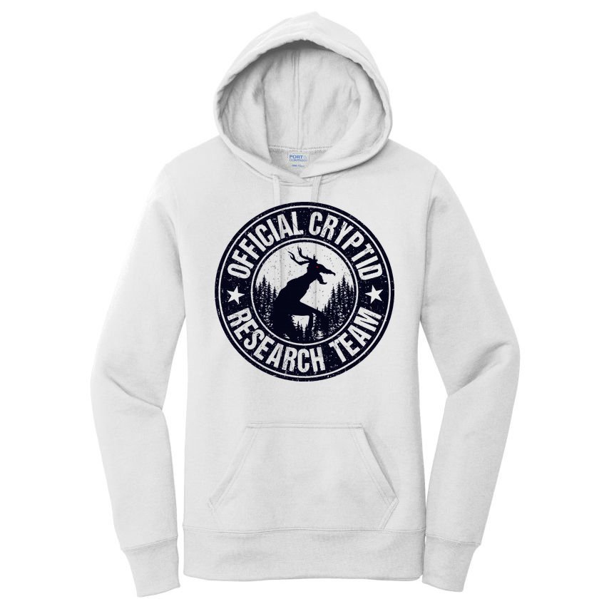Cryptid Research Team Wendigo Retro Cryptozoology Women's Pullover Hoodie