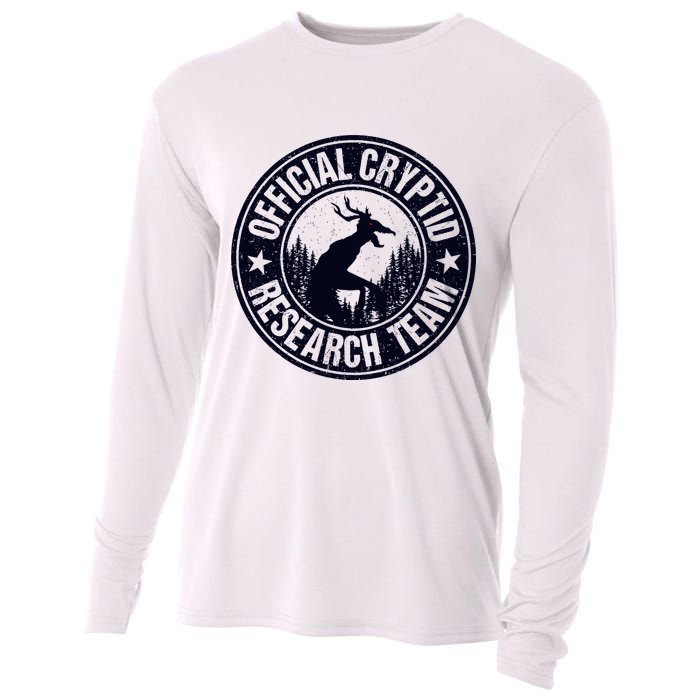 Cryptid Research Team Wendigo Retro Cryptozoology Cooling Performance Long Sleeve Crew