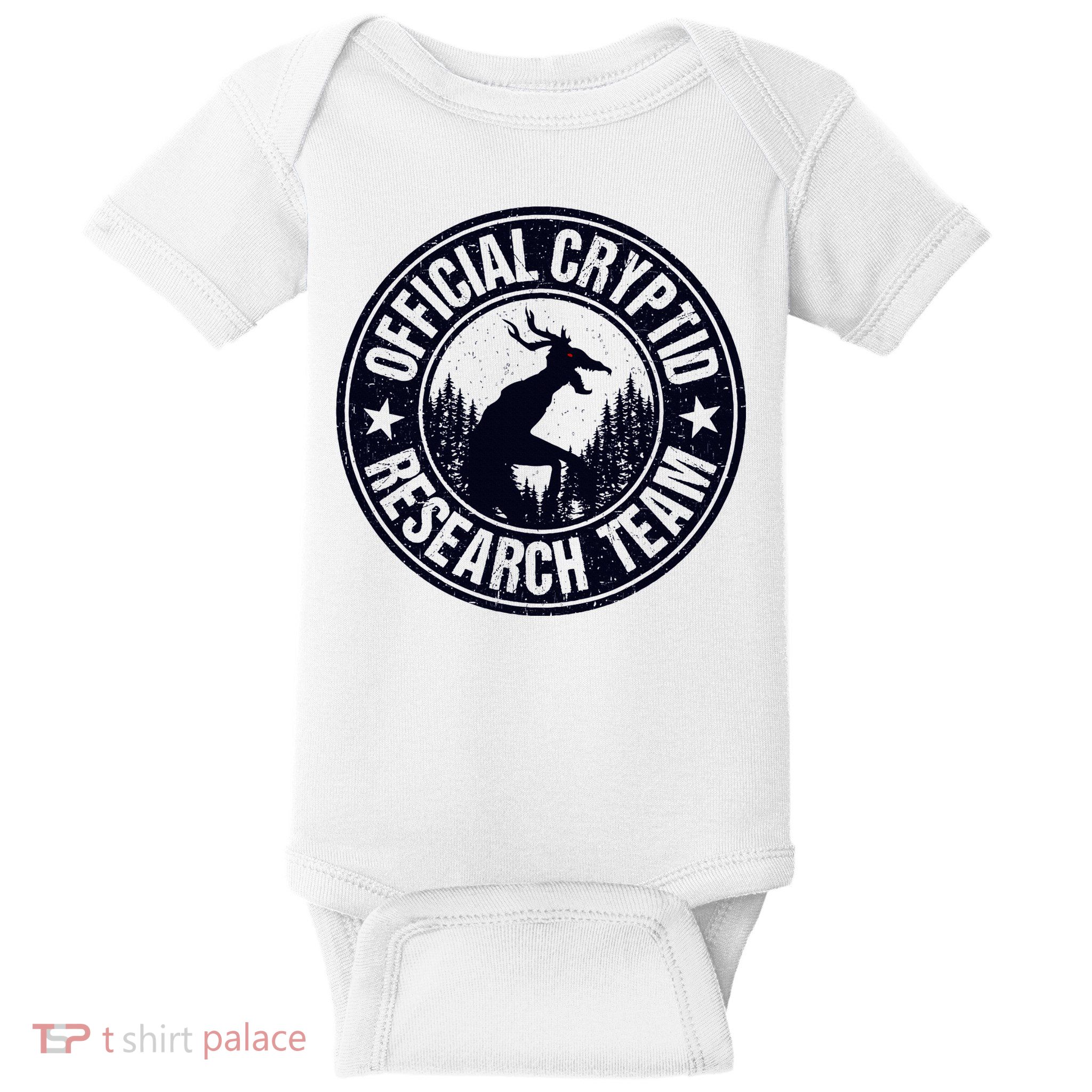 Cryptid Research Team Wendigo Retro Cryptozoology Baby Bodysuit