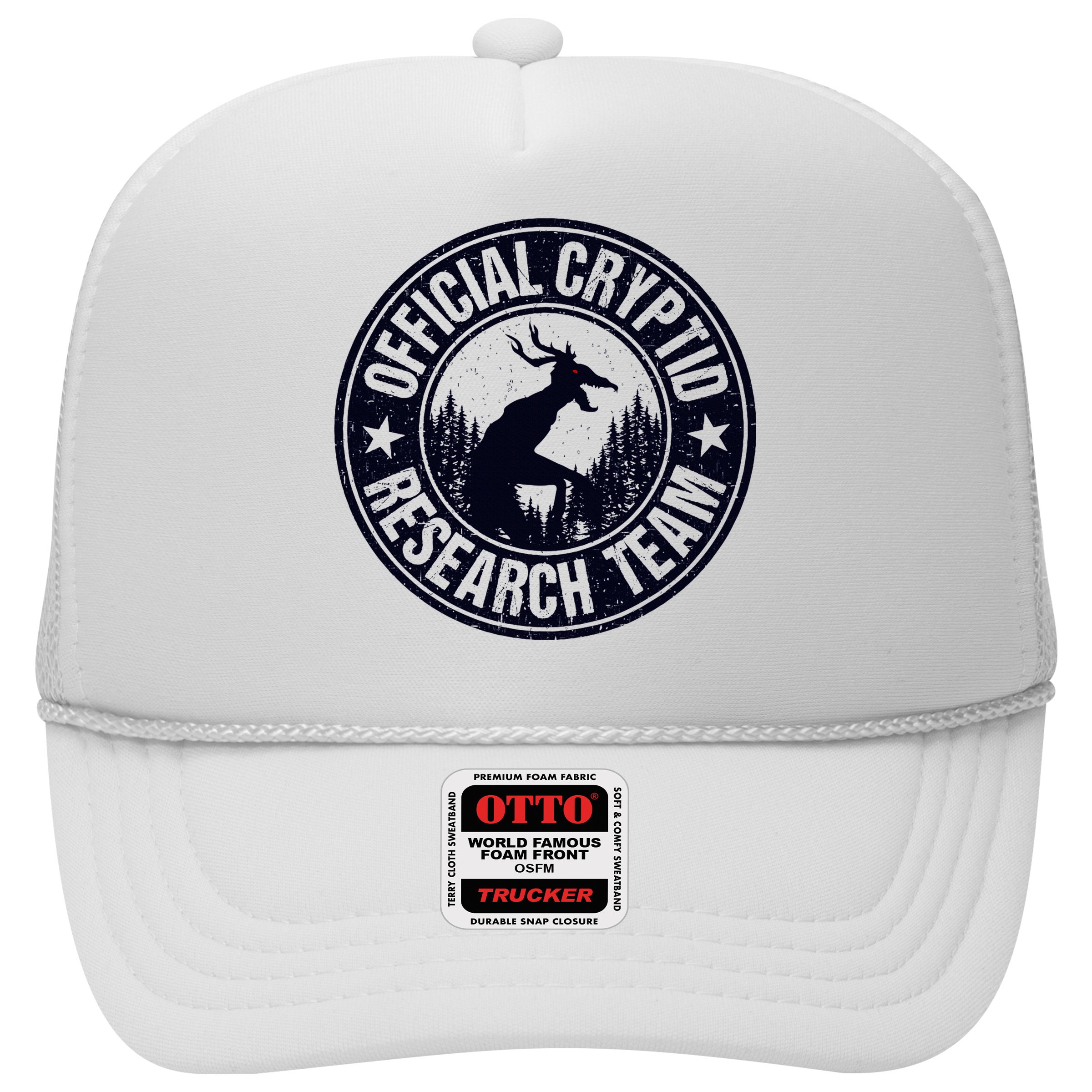 Cryptid Research Team Wendigo Retro Cryptozoology Hat