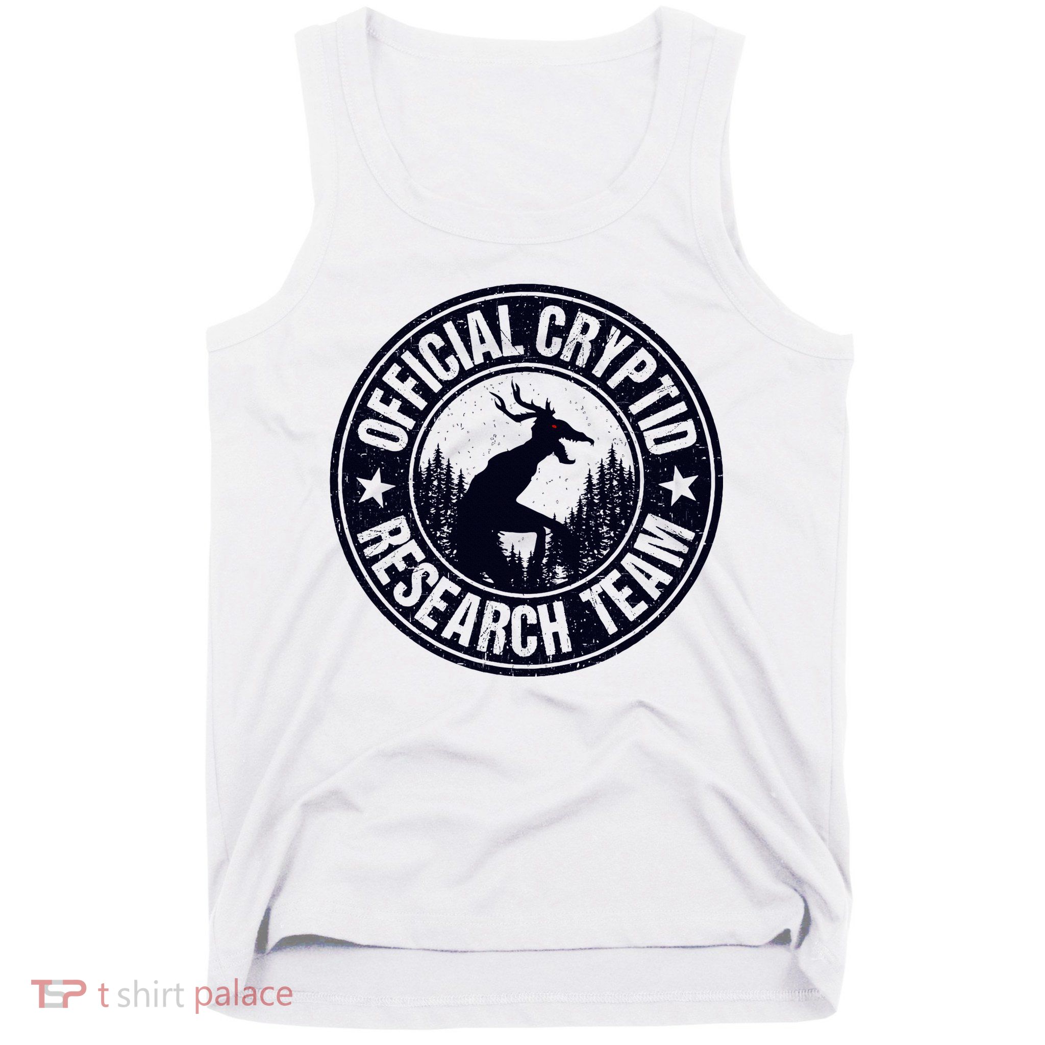 Cryptid Research Team Wendigo Retro Cryptozoology Tank Top
