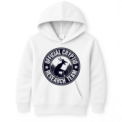 Cryptid Research Team Wendigo Retro Cryptozoology Kids Hoodie