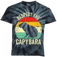 Capybaras Respect The Capybara Cavy Rodent Lover  Kids Tie-Dye T-Shirt