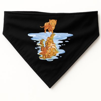 Cat Reflecting Tiger USA-Made Doggie Bandana
