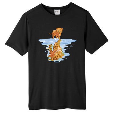 Cat Reflecting Tiger Tall Fusion ChromaSoft Performance T-Shirt