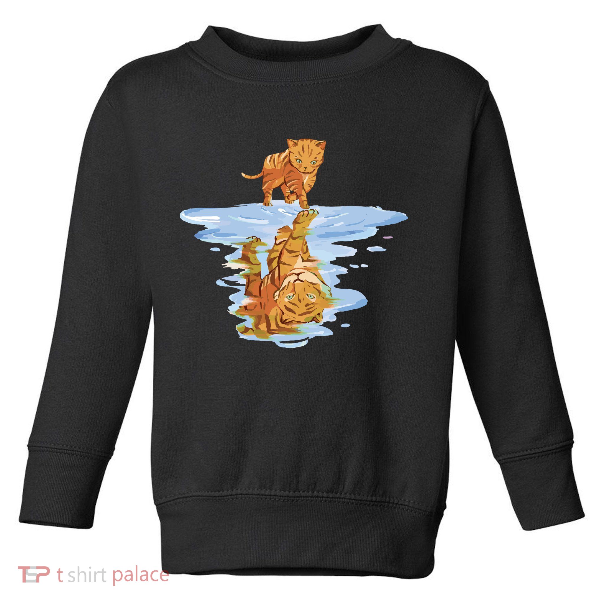 Cat Reflecting Tiger Toddler Sweatshirt