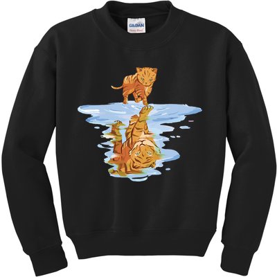 Cat Reflecting Tiger Kids Sweatshirt