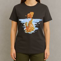 Cat Reflecting Tiger T-Shirt