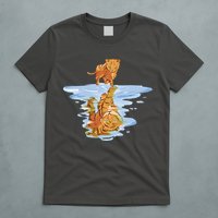 Cat Reflecting Tiger T-Shirt