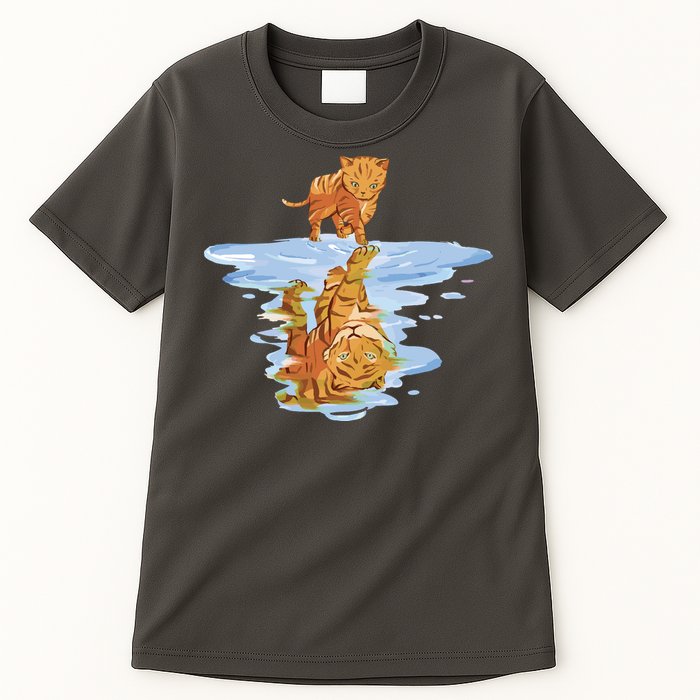 Cat Reflecting Tiger Tall T-Shirt