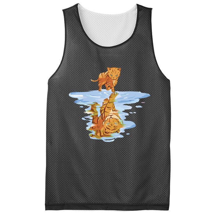 Cat Reflecting Tiger Mesh Reversible Basketball Jersey Tank