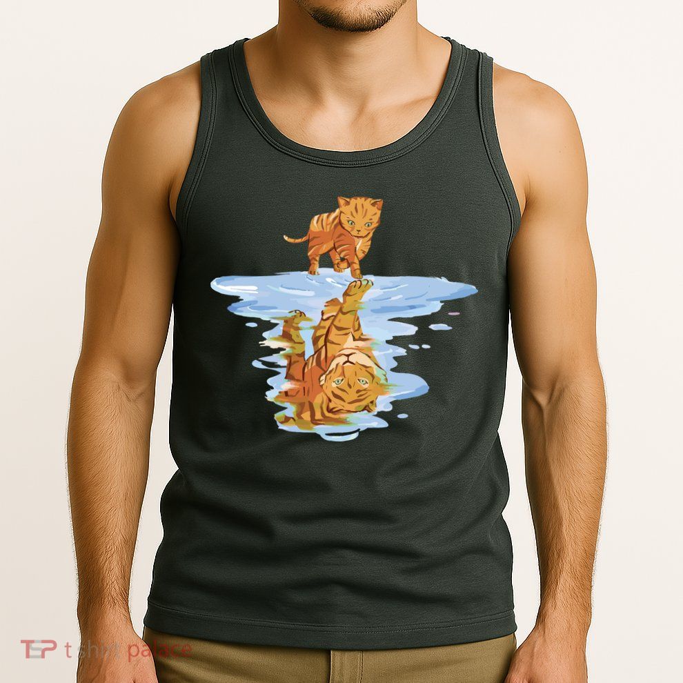 Cat Reflecting Tiger Tank Top