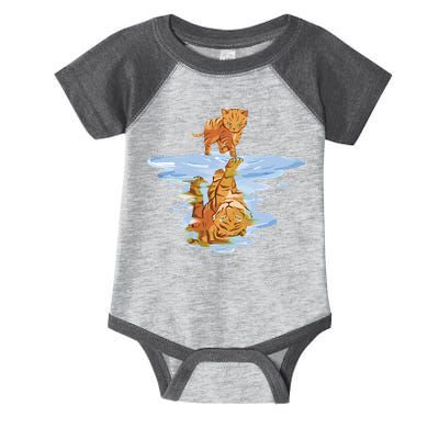 Cat Reflecting Tiger Infant Baby Jersey Bodysuit