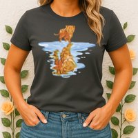 Cat Reflecting Tiger Womens T-Shirt
