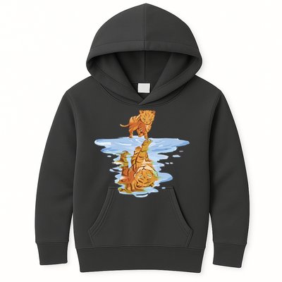 Cat Reflecting Tiger Kids Hoodie
