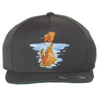 Cat Reflecting Tiger Wool Snapback Cap
