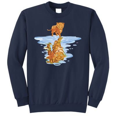 Cat Reflecting Tiger Sweatshirt