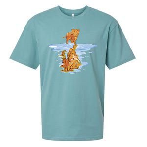 Cat Reflecting Tiger Sueded Cloud Jersey T-Shirt