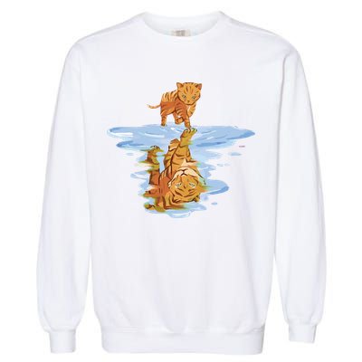 Cat Reflecting Tiger Garment-Dyed Sweatshirt