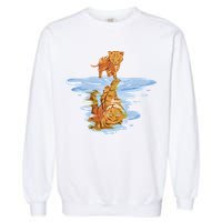 Cat Reflecting Tiger Garment-Dyed Sweatshirt
