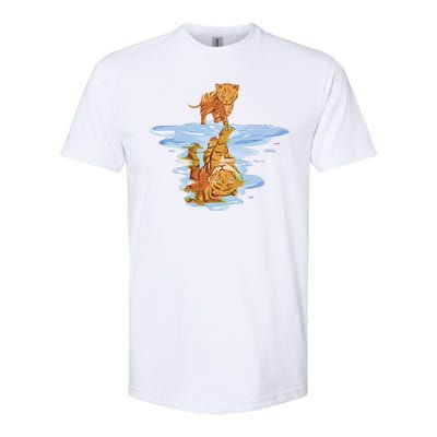 Cat Reflecting Tiger Softstyle® CVC T-Shirt