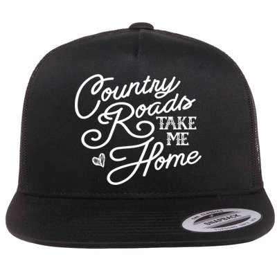Country Roads Take Me Home Vintage Gift Flatbill Hat