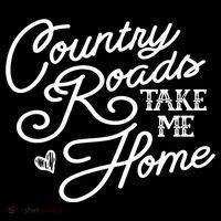Country Roads Take Me Home Vintage Gift Flatbill Hat
