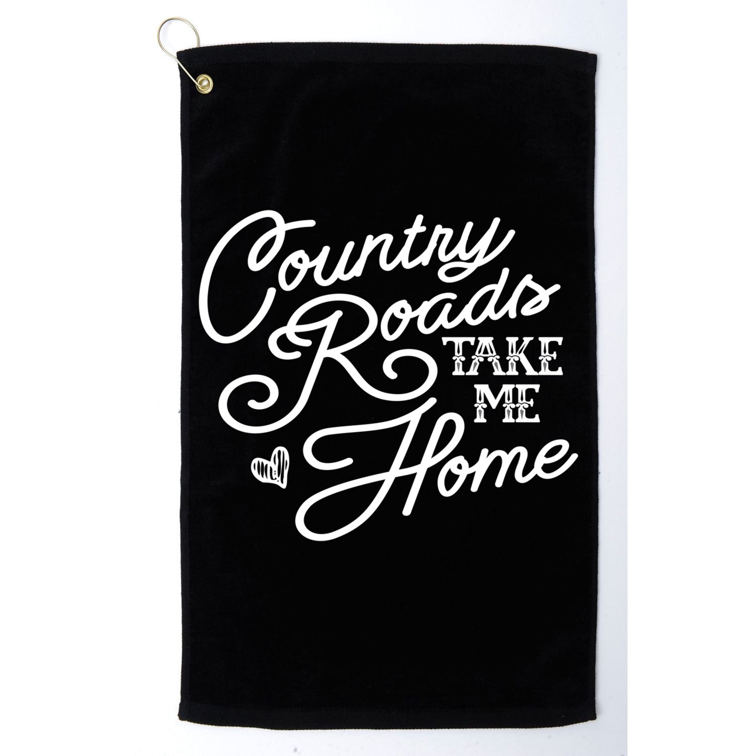 Country Roads Take Me Home Vintage Gift Golf Towel