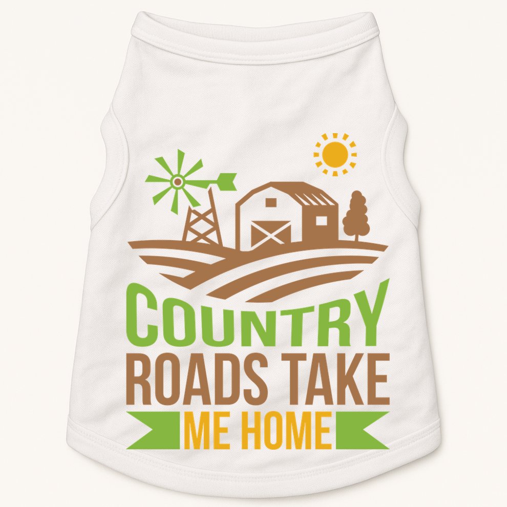 Country Roads Take Me Home Doggie Tank